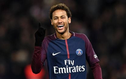 Neymar, en un partido con el PSG.