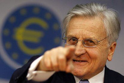 Jean-Claude Trichet, ayer en Francfort tras el Consejo de Gobierno del BCE.