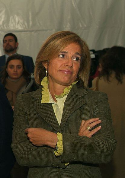 Ana Botella, durante la presentación del Plan Director de la Casa de Campo.