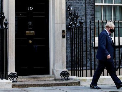 Boris Johnson salía del número 10 de Downing Street el pasado 12 de enero.