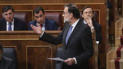 Pleno en el Congreso de los Diputados para la sesión de control del Gobierno.