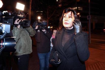 Carmen Martínez Bordiú a su llegada al funeral de su madre, Carmen Franco el pasado día 11.