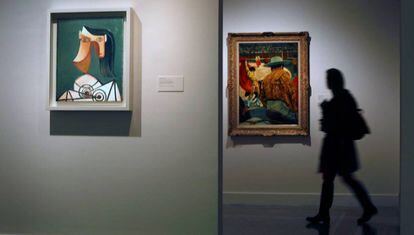 'Cap de dona', de Picasso, i al fons 'El matador a l'arena', de Picabia.
