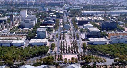 Vista a&eacute;rea del parque cient&iacute;fico Cartuja 93, en Sevilla.