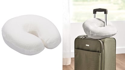 SNUGL Almohada de viaje para niños - Cojín de cuello de espuma  viscoelástica - Almohada de vuelo | Almohada de cuello de apoyo para viajes  | Almohada