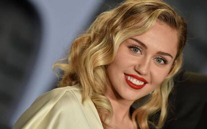Miley Cyrus a la festa dels Oscar de 'Vanity Fair' d'aquest any.