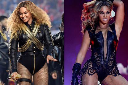 Beyoncé es experta en el arte de llevar medias de red con todos sus ‘bodies’.