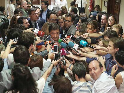 Javier Fernández, aquest dimarts, al Congrés.