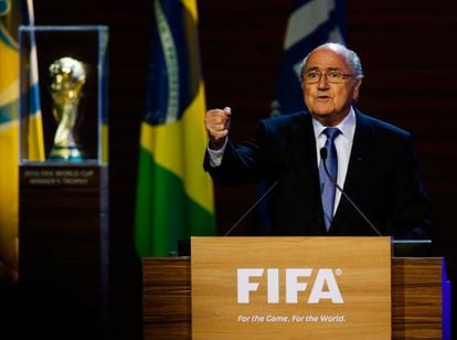 Blatter, en el congreso de la FIFA.