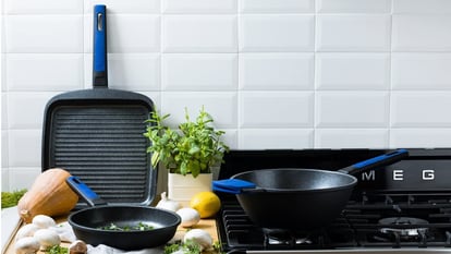 Batería de cocina 6 piezas Efficient con parrilla – Cocina con BRA