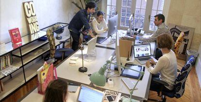 Un espacio de coworking en Madrid