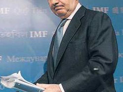 Rodrigo Rato, en la sede del FMI enWashington en abril de 2007.