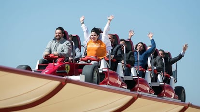 L'atracció Red Force, una de les més espectaculars de Ferrari Land.