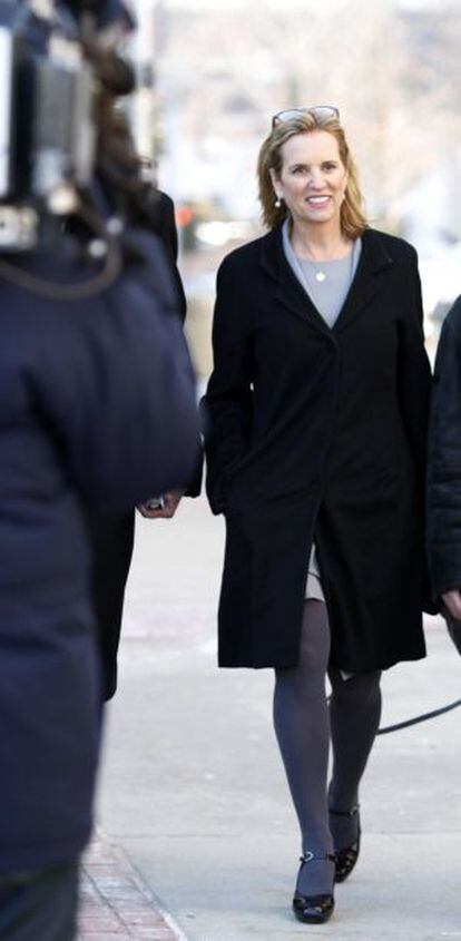 Kerry Kennedy, a su llegada al juicio.