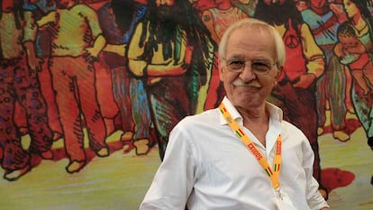 Antonio Escohotado, antes de una conferencia en Benicàssim, en 2010.