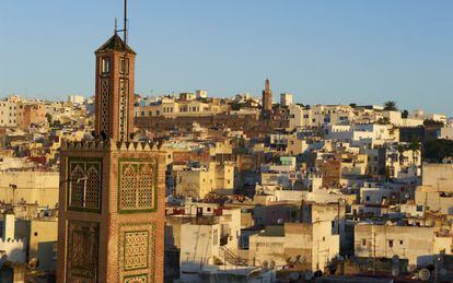 Vista de la Medina de T&aacute;nger (Marruecos).