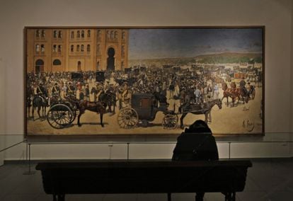 'Entrada a la plaça de toros de Madrid', que Ramon Casas va pintar amb 20 anys el 1886.