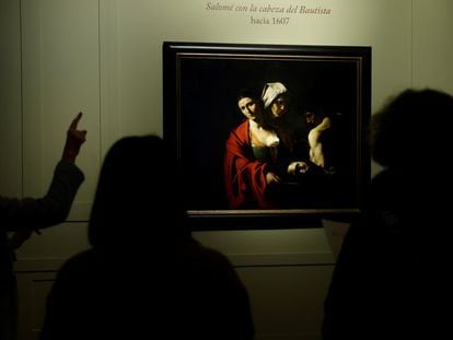 La obra de Caravaggio 'Salomé con la cabeza del Bautista'.