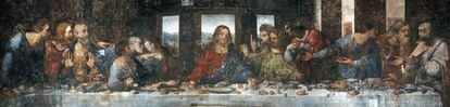'La última cena', de Leonardo da Vinci, expuesta en Milán.