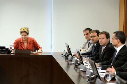 Una reunión de Rousseff con congresistas