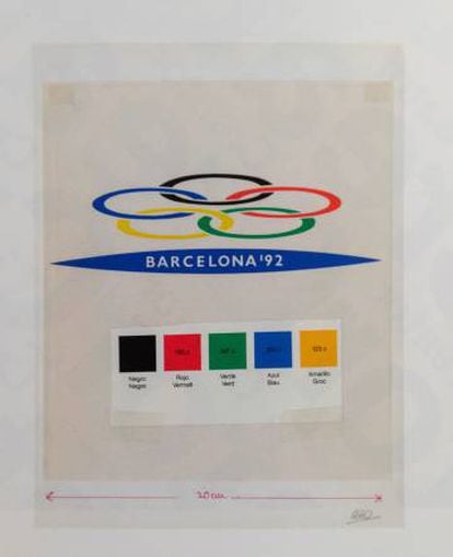 Logotip per a la candidatura de Barcelona als Jocs Olímpics del 1992.
