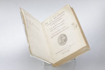 'El discurso del método' de Descartes, expuesto en la Biblioteca Nacional de España en 2018. 