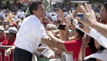 Enrique Peña Nieto en un acto electoral