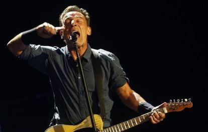 Bruce Springsteen en el Movistar Arena en Santiago de Chile.