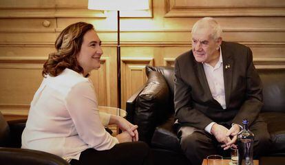 Ada Colau y Ernest Maragall, reunidos este viernes.