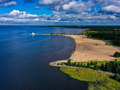 La playa de Nallikarin, en la región de Oulu (Finlandia). 