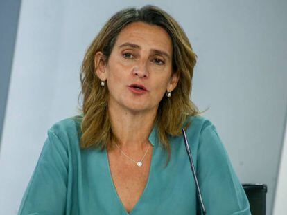 La vicepresidenta tercera, Teresa Ribera, el 3 de agosto en Madrid.