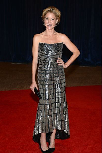 Julie Bowen (Modern Family) optó por la misma diseñadora que Michelle Obama: Monique Lhuillier.