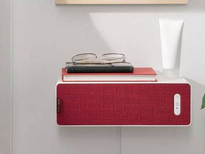 Nuevo altavoz Symfonisk de Ikea en color rojo.