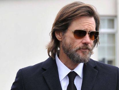 Jim Carrey, en el funeral de Cathriona White, celebrado en octubre de 2015 en Cappawhite.