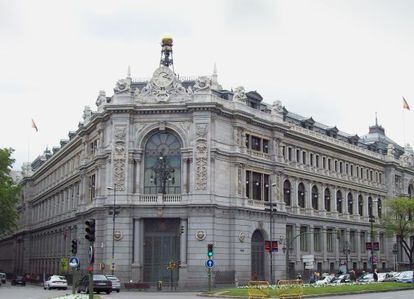 Fachada del Banco de Espa&ntilde;a. 