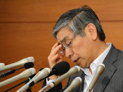 El gobernador del BoJ, Haruhiko Kuroda.