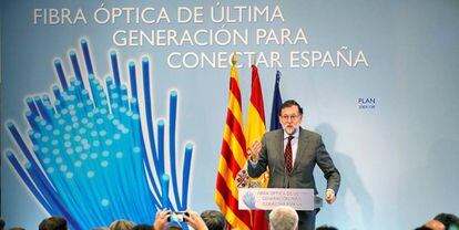 El presidente del Gobierno, Mariano Rajoy, ayer en Teruel. 