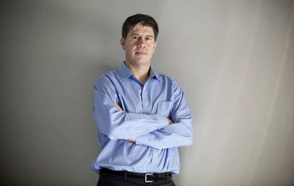 Matías Zaldarriaga, antes de la entrevista