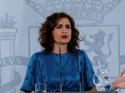 La ministra de Hacienda y portavoz del Gobierno, María Jesús Montero.