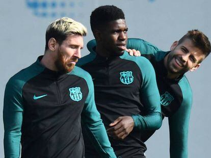 Messi, Umtiti y Piqu&eacute;