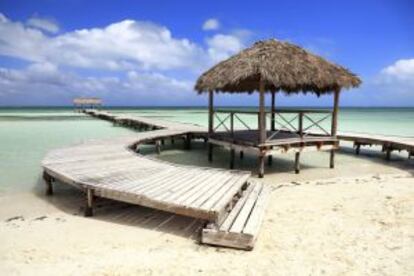 Una playa paradisíaca en Cayo Guillermo.