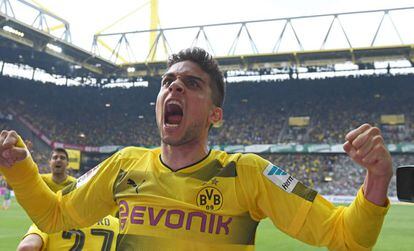 Marc Batra en el Borussia Dortmund.