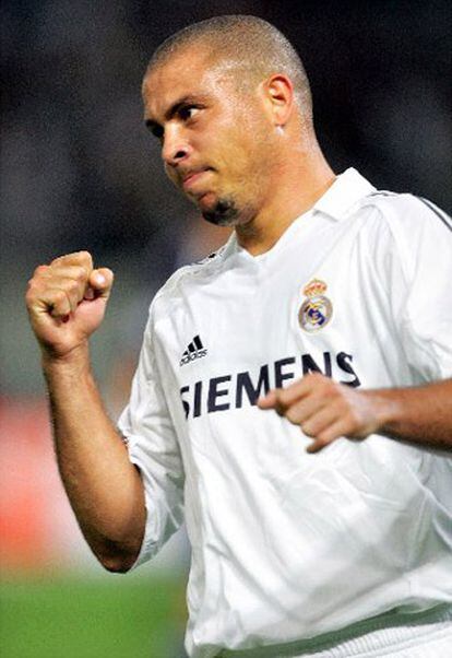 Ronaldo celebra el primero de sus dos goles.