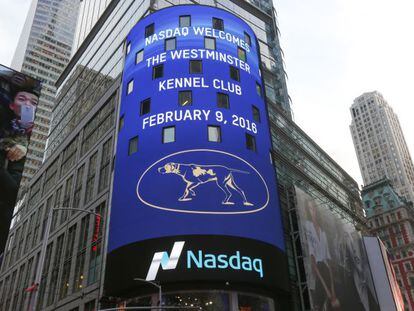 Sede en Nueva York del Nasdaq, mercado donde cotizan las grandes tecnol&oacute;gicas. 