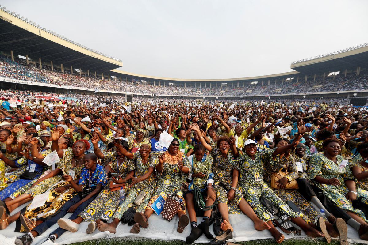 El encuentro del Papa con jóvenes en su viaje al Congo, en imágenes