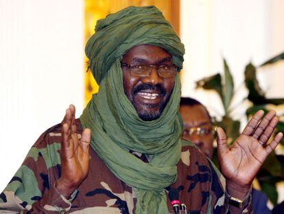 El dirigente rebelde Jalil Ibrahim, máximo líder del principal grupo insurgente de Darfur, Movimiento de Justicia e Igualdad (MJI). EFE/Archivo