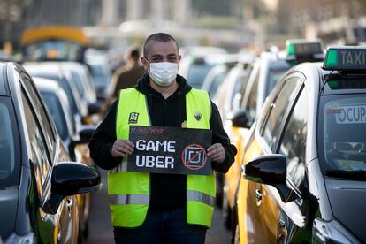 Taxistas Barcelona Uber files