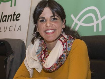 La presidenta del grupo parlamentario de Adelante Andalucía, Teresa Rodríguez.