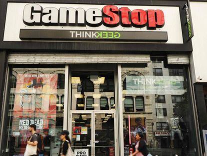 Una tienda de GameStop en Manhattan.