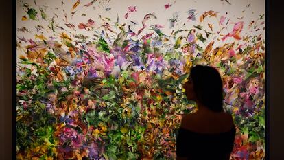 La obra Stardust, de Ali Banisadr, presentada en Sotheby’s de Londres en 2019.